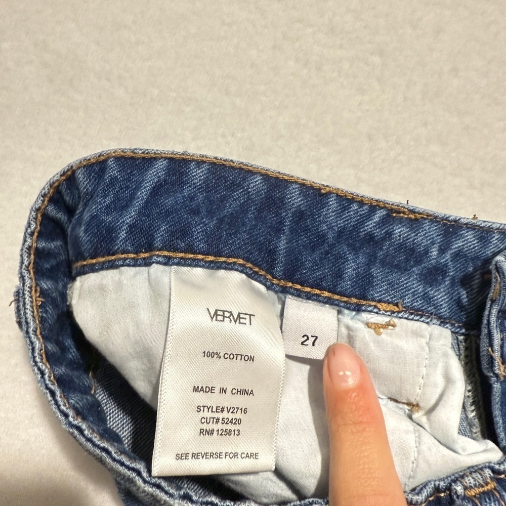 Vervet Size 27 Distressed Women's Wide Leg Jeans - Picture 2 of 4